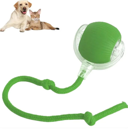 Smart Interactive Rolling Ball Toy for Dogs & Cats – 360° Automatic Motion & Play