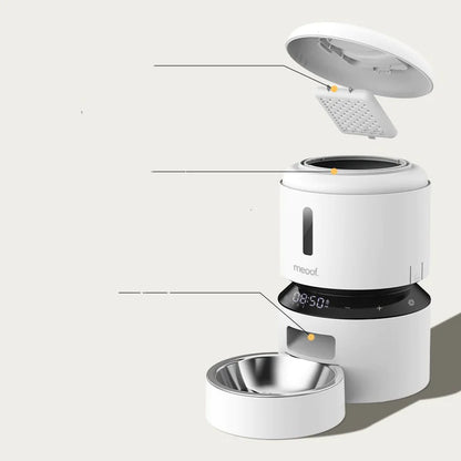 Cat Feeder with Dual Bowls